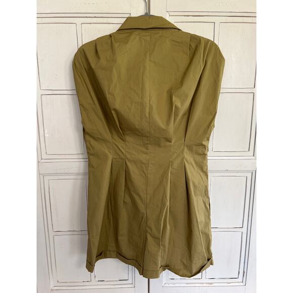 NWT Deluc size small beige jumpsuit size small pockets cotton - Picture 4 of 5